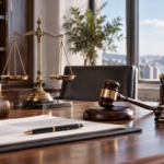 Hukuki danışmanlık ve adalet temalı hukuk ofisi