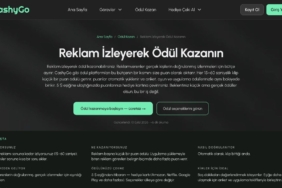 CashyGo reklam izleme görevleri sayfası ekran görüntüsü